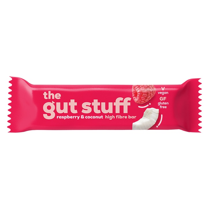 The Gut Stuff Good Fibrations Raspberry & Coconut Snack Bar 35g